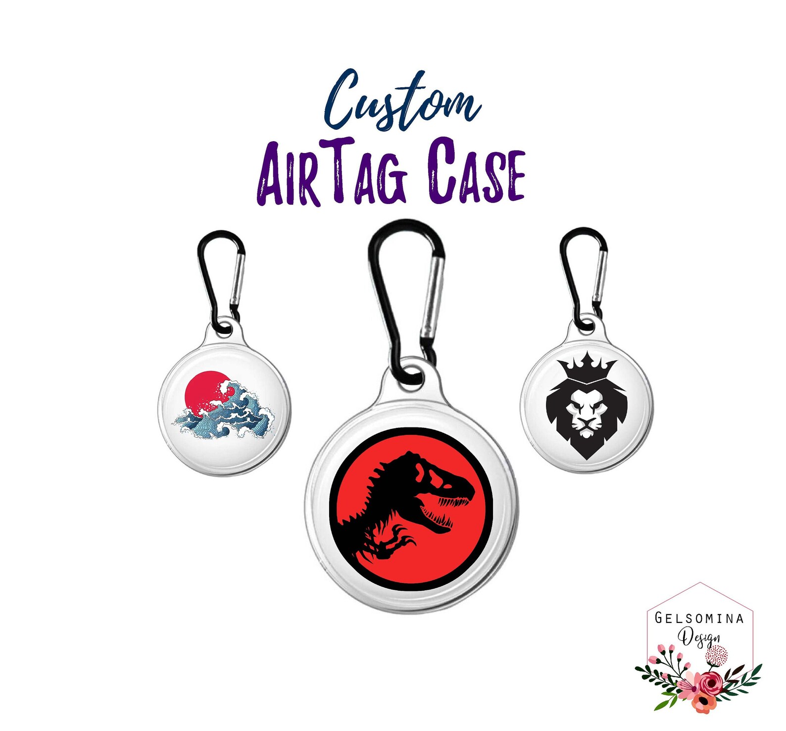 Custom AirTag Keychain Case Cute Personalized AirTag Holder Etsy