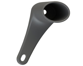 Light mount for gravel bikes, 3D printed lamp mount for battery lights, light mounting on bicycle fork
