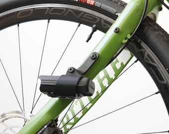 Fork mount for LEZYNE bicycle lights | Adjustable light mount for road and gravel bikes | Clean cockpit | Ideal for bikepacking