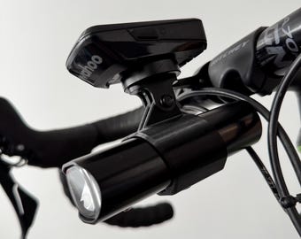 GoPro mount for Lezyne Lite Drive Pro 115 | Stable aero underbar mount | Integrated cockpit | Light mount for road and gravel bikes
