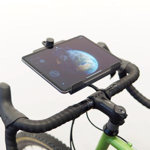 Supporto per tablet per Garmin | Perfetto per l'allenamento indoor Zwift | Stabile e facile da montare | Adatto per iPad | Regalo per ciclisti