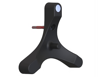 Magnetic bicycle wheel wall mount for disc brake, wheel mount made of plastic, wheel holder
