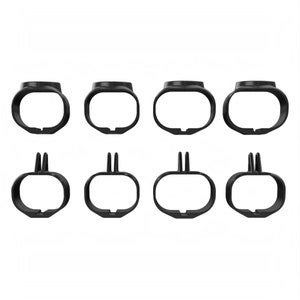 May include: Eight black plastic camera mounts, four with a standard design and four with a tripod mount.