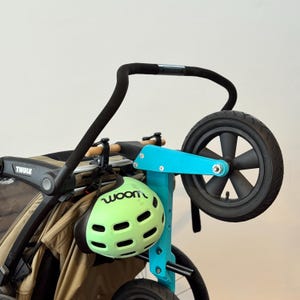 Suporte de roda para Thule Chariot | adequado para os modelos Sport, Cross e Lite | Suporte robusto com trava de segurança | compatível com bicicletas Woom