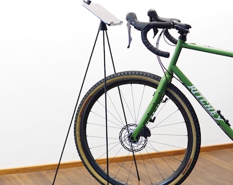Support pour tablette | Idéal pour l'entraînement en intérieur | Design minimaliste et stable | Compatible avec iPad et Zwift | Cadeau idéal pour les cyclistes