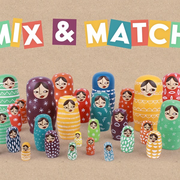 Mix & match - Composez vos poupées russes