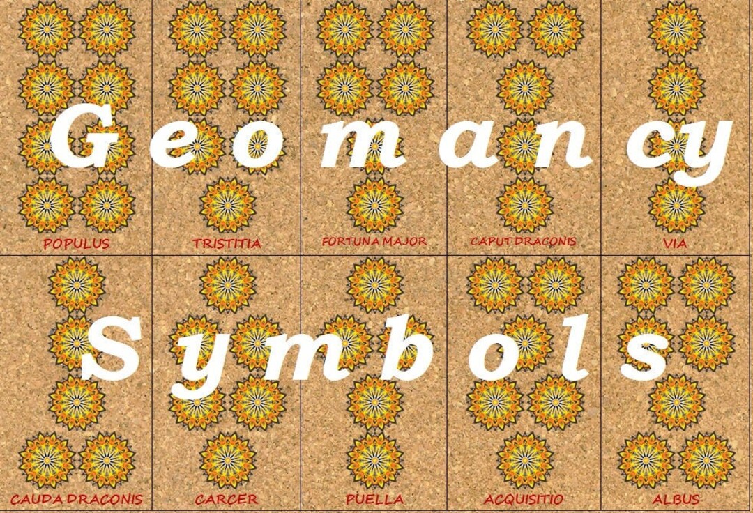 Geomancy Cards Printable Etsy