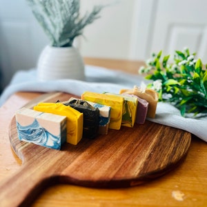 Two Soap Samplers For Free Shipping, Handmade Cold Process Soap, All-natural Bath Soap, Gift for Any Occasion, Vegan Soap