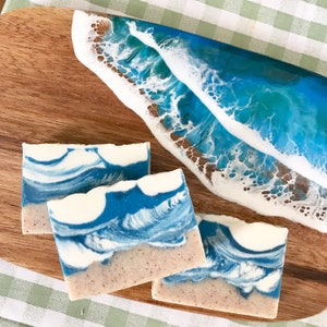 Half Size Oceanut Cold Process Soap, All-natural Bath Soap, Gift for Any Occasion, Vegan Soap, 45g