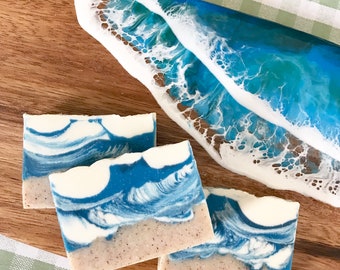 Half Size Oceanut Cold Process Soap, All-natural Bath Soap, Gift for Any Occasion, Vegan Soap, 45g