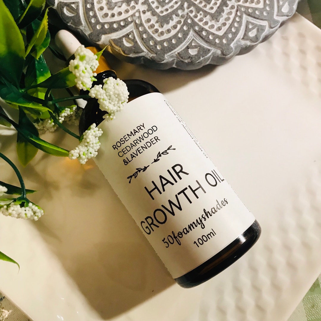 Rosemary Cedarwood & Lavender Essential Oil Hair Growth Oil, Nature