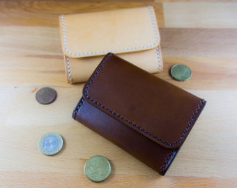 Langlebiges, gegerbtes, gegerbtes Leder-Geldbörse für die Aufbewahrung Ihrer Münzen und Karten