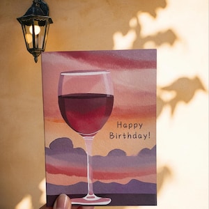 Biglietto di auguri per il compleanno del vino: brindiamo a un altro anno!