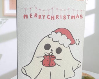 ゴーストクリスマスカード - 不気味なホリデーグリーティング