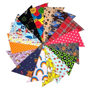 100 Tieback Dog Grooming/ Bandanas Bulk