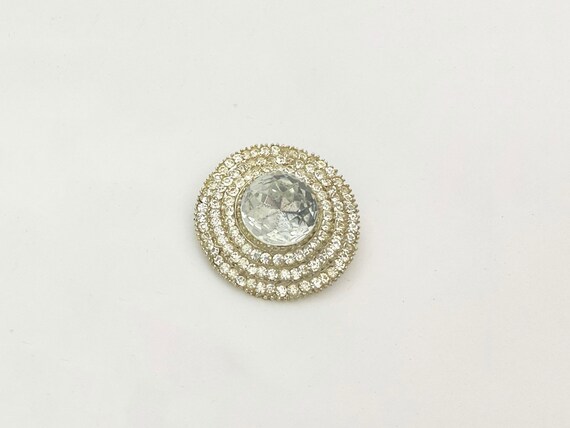 Vintage Brooch Crystal Rhinestone Swarovski  Pin … - image 4