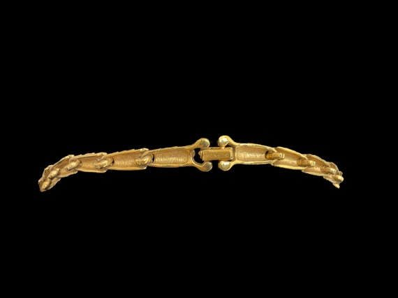 Monet Necklace Pendant Intermezzo Gold Tone Snake… - image 8