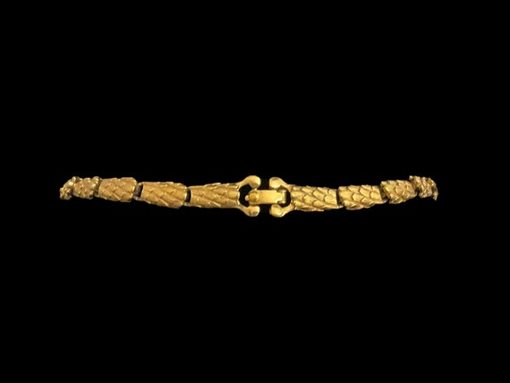 Monet Necklace Pendant Intermezzo Gold Tone Snake… - image 9