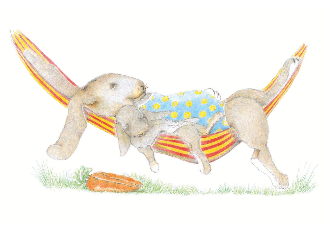 RABBITS IN A HAMMOCK Etsy