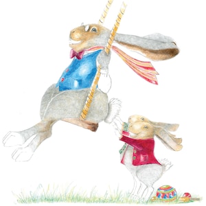 HARE ON A SWING