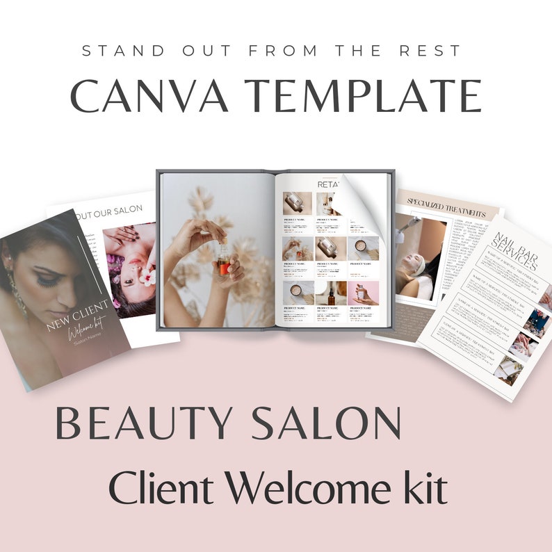 Client Packet Template, Beauty Salon Packet, Client