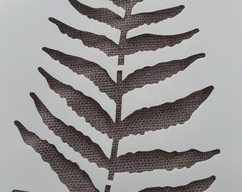 Fern botanical stencil for crafting and furniture decoration reusable stencil free post