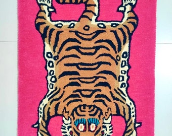 Tibetan Tiger Rugs Handmade Tufted Rugs For Living Room Bedroom Kids Room Custom Size Rug Available In All Sizes Home Decor Free Shipping