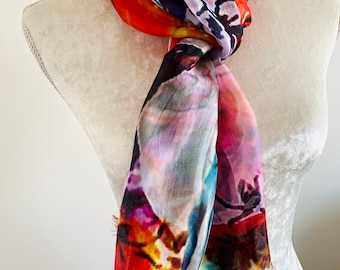 Gift for Women-100% Silk Scarf Soft-Mothers day gift- Mum-Friend Gift-Sister-Gift for Girlfriend-Gift for Mom-Gift for Wife-Christmas gift