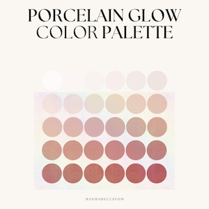Skin Tone Series 1 – Light and Radiant | 4 Procreate Palettes | Porcelain, Fair & Peachy Tones for Digital Art | 120 Color Swatches