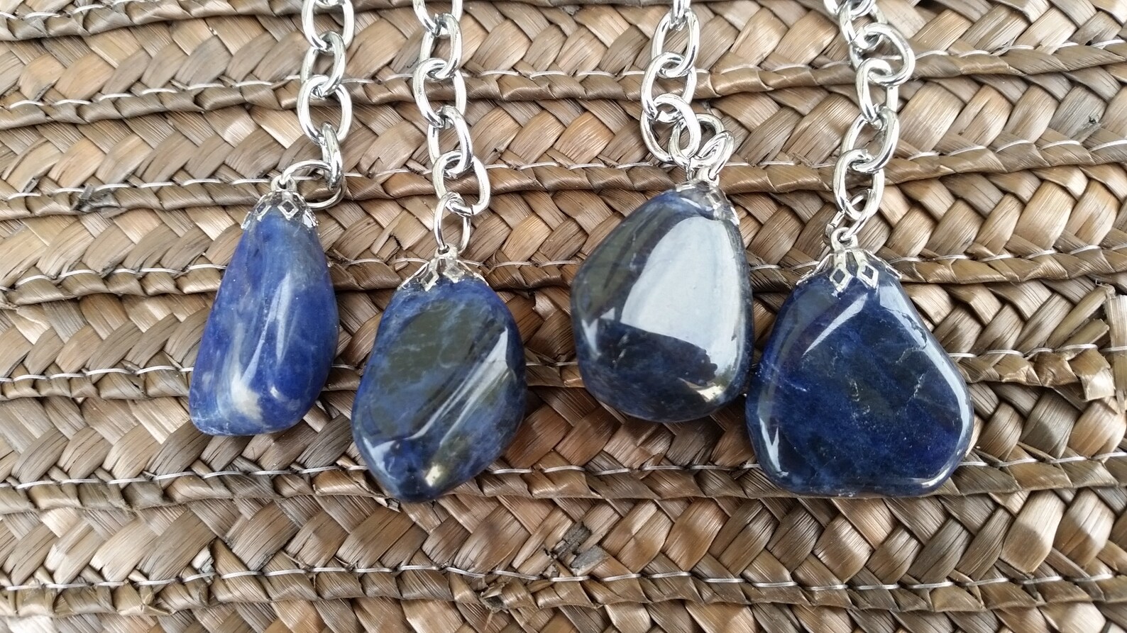 Gem natural gemstone keychain keyring Etsy