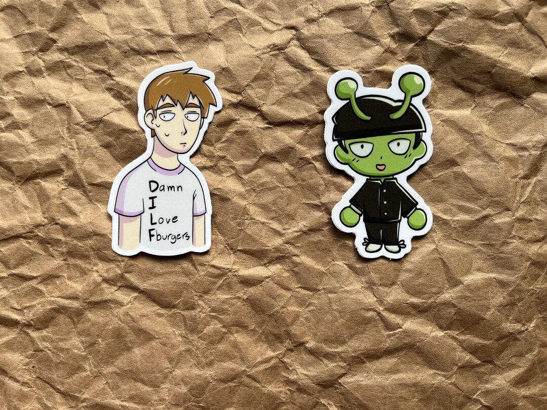 Chaotic Mob Psycho 100 Vinyl Sticker: Funny Hand-drawn Anime Decor - Etsy