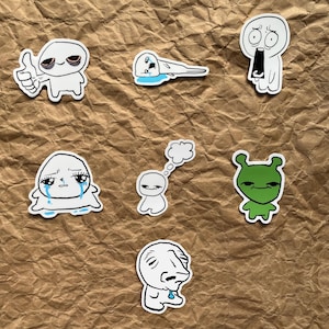 Chaotic Meme Doodle Vinyl Stickers – 3” Sticker – Funny Hand-Drawn Stickers – Internet Humor Decor