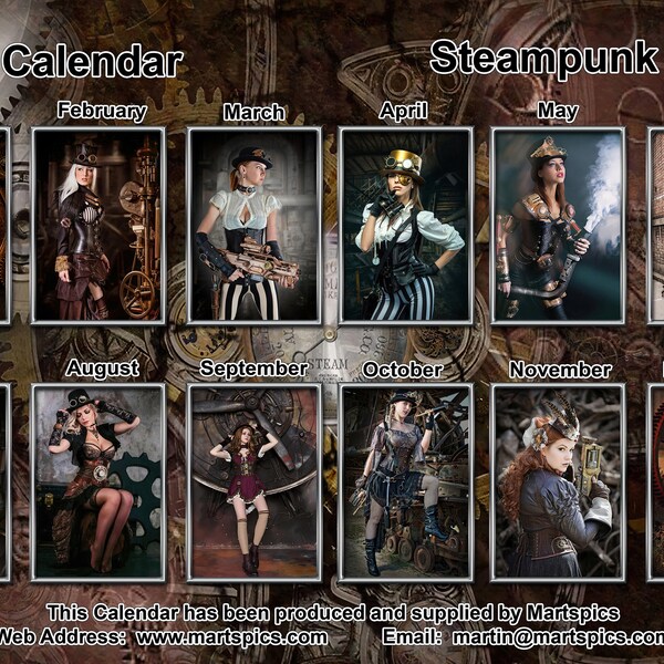 2024 Steampunk Calendar - Etsy