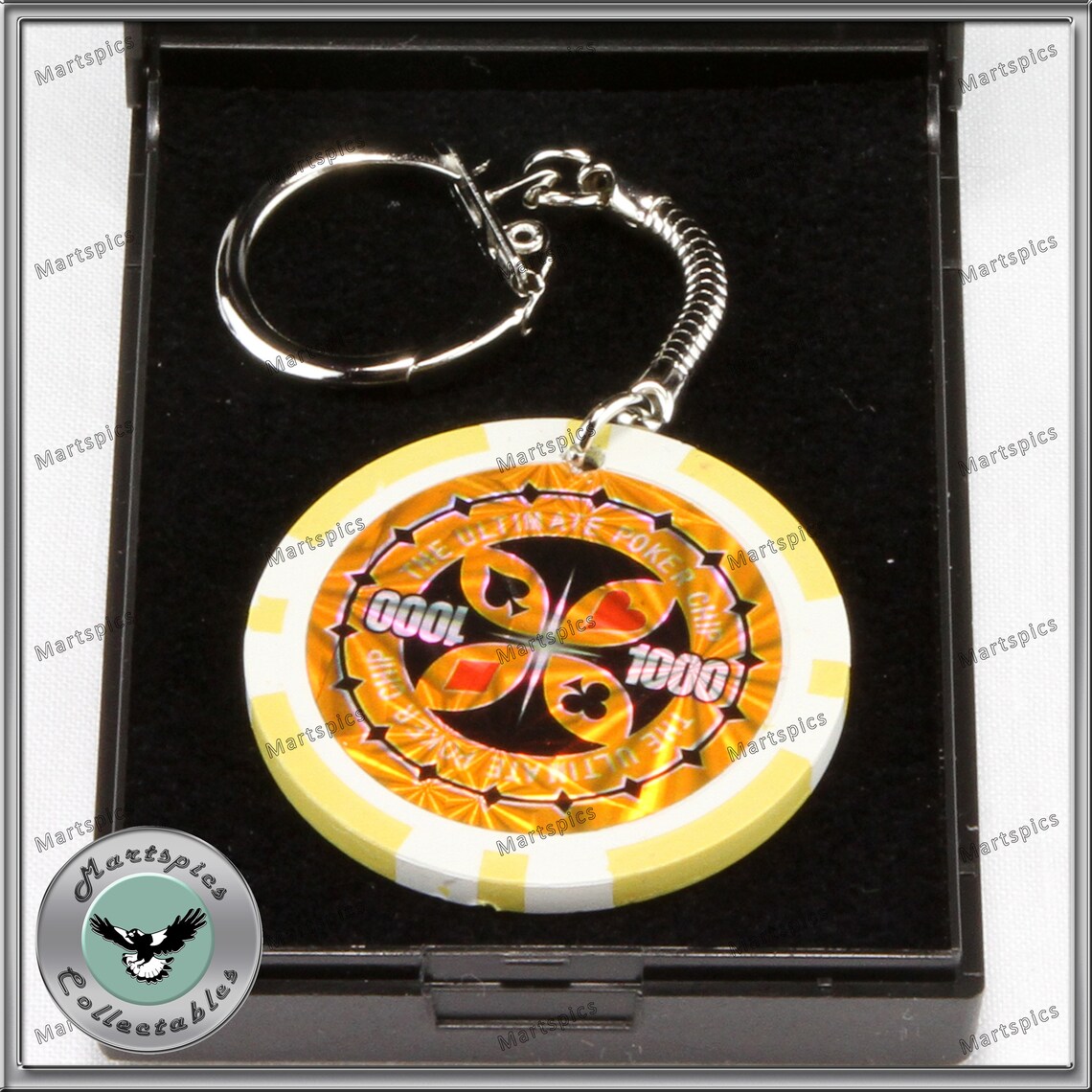 Poker Chip Keyring A Genuine Holographic Laser Printed Poker Etsy