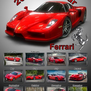 Calendrier 2023 Voiture Calendrier 2023 Calendrier Annuel Voitures De Sport 14 Pages | Etsy Canada