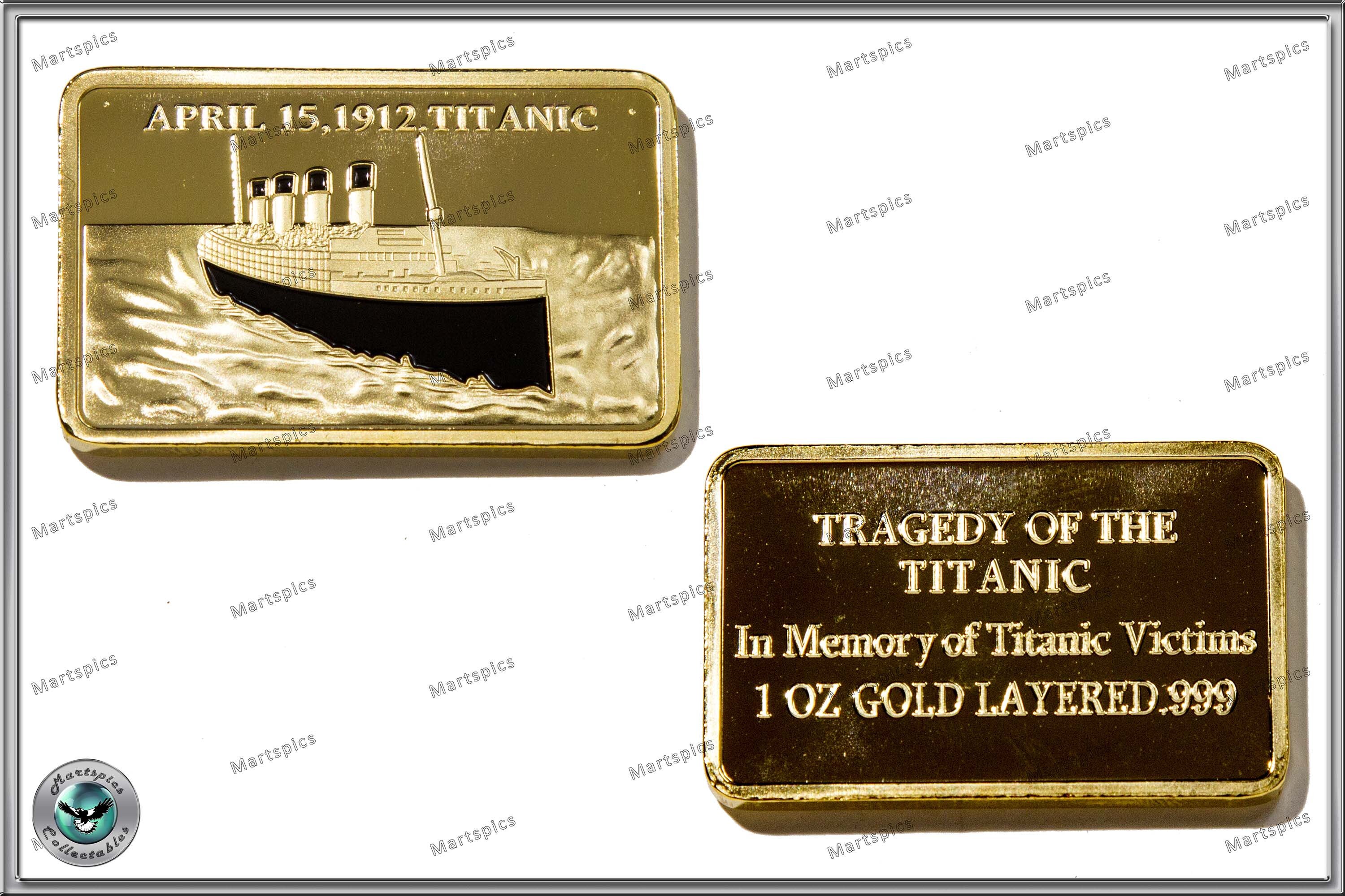 Titanic 1912 RMS Titanic Commemorative Gold Plated Ingot / Etsy