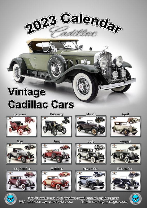 Calendrier 2023 Vintage Calendar 2023 Vintage Cadillac Cars Of The Early 20Th Century | Etsy Ireland
