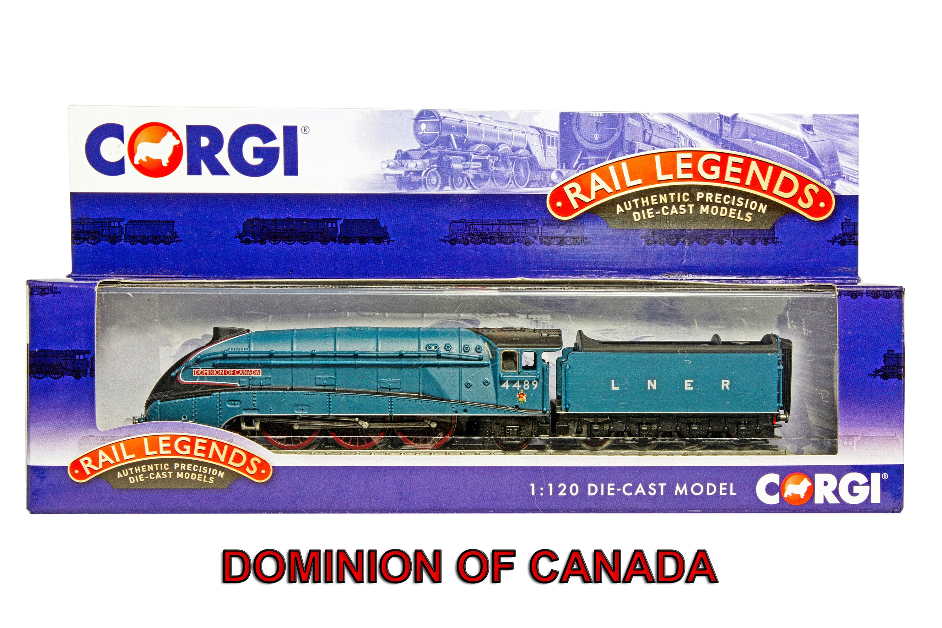 Rail Legends 1120 Scale Diecast Steam Train Dominion of Canada Highly Detailed Diecast