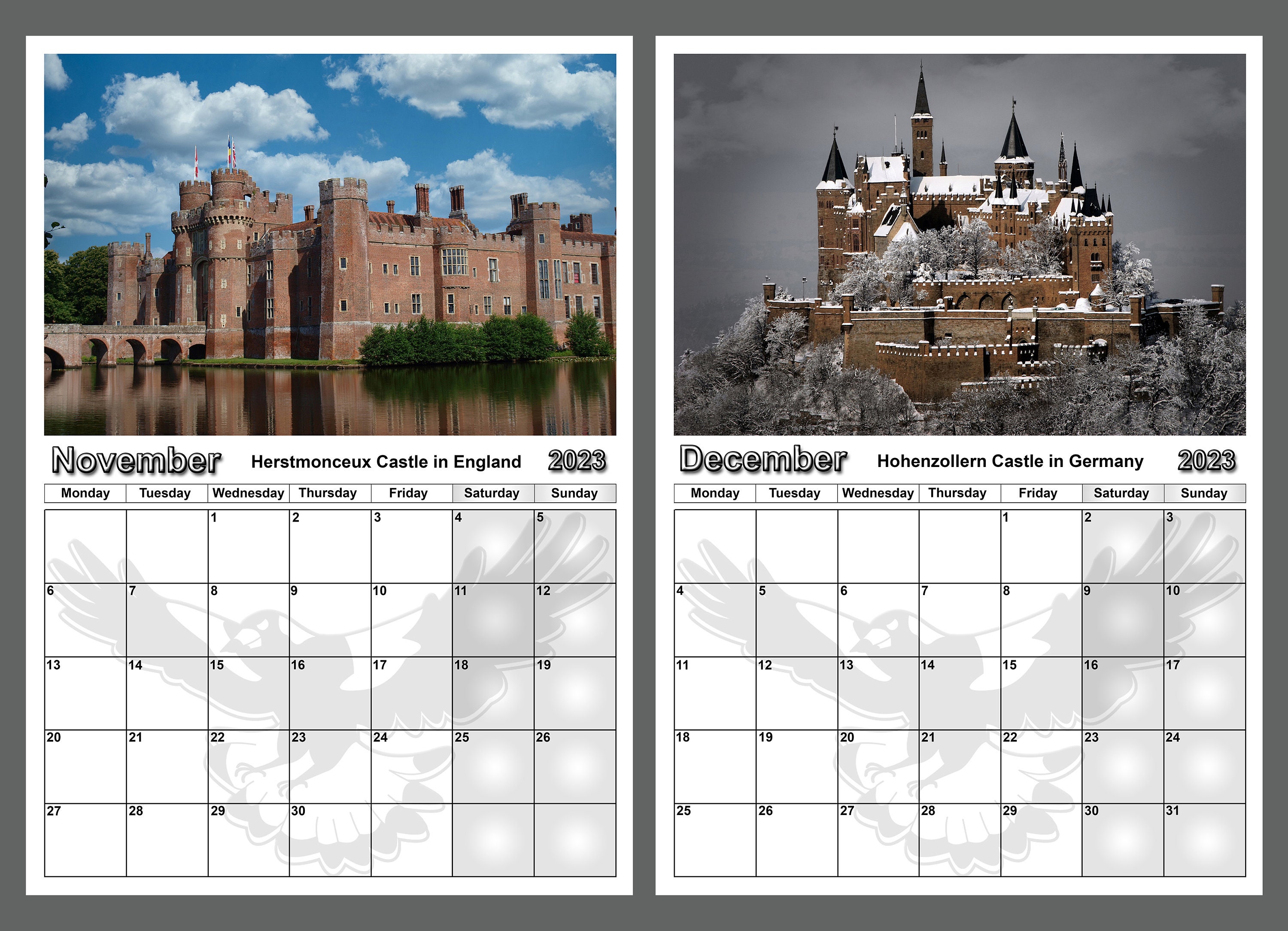 Gmu Calendar 2023 Calendar 2023 Yearly Calendar Magnificent And Beautiful | Etsy Australia