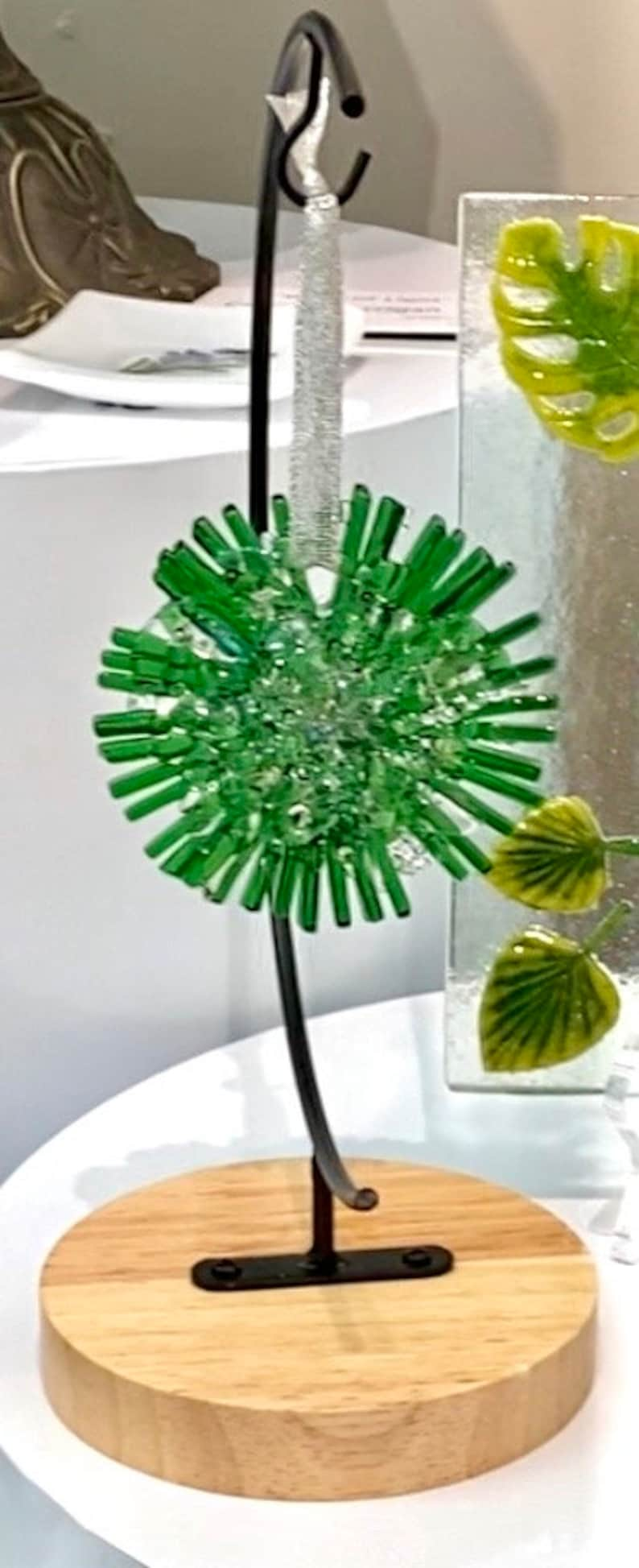 Fused Glass Starburst Ornament image 1