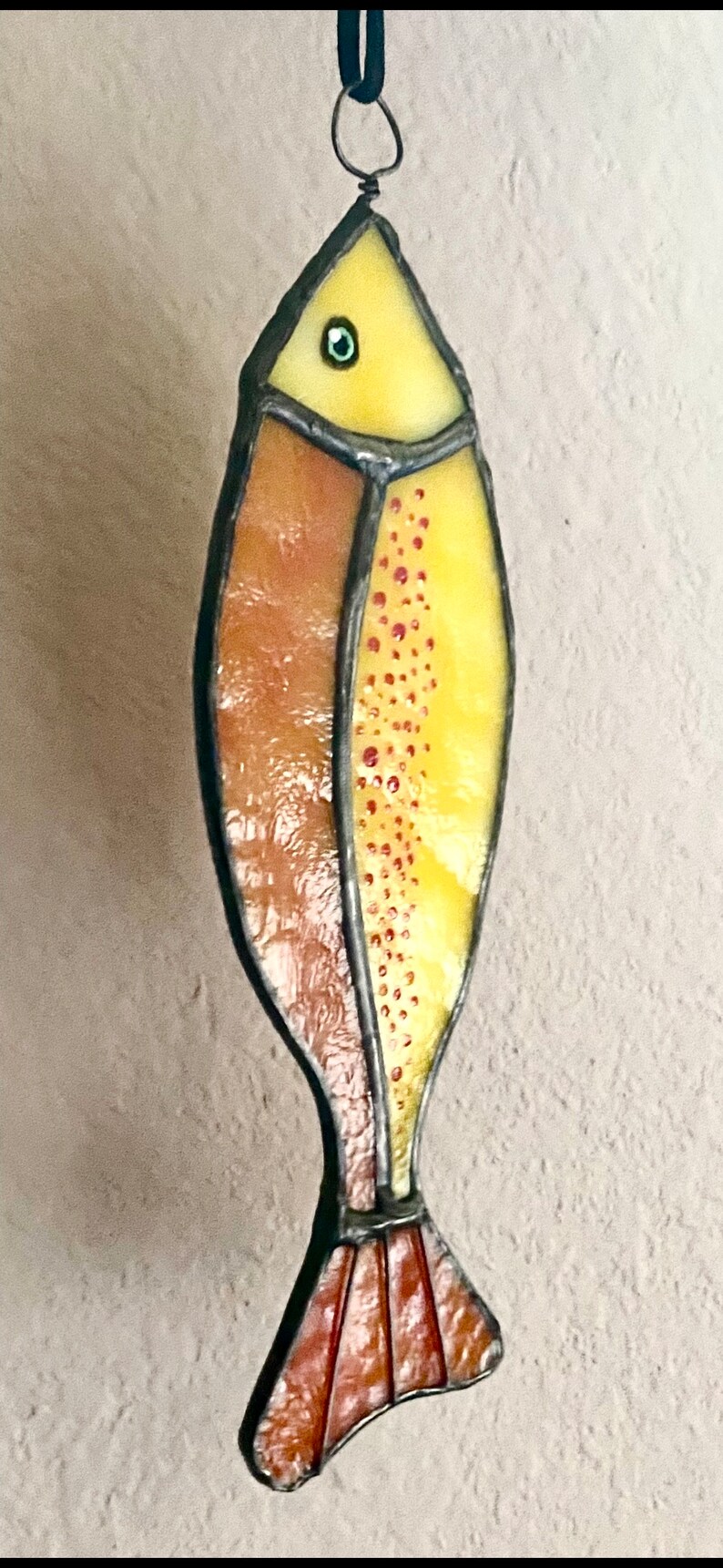 Stained Glass Window Suncatcher Bright Fish image 2