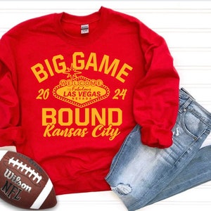 Big Game Bound Red Shirt, Chiefs football shirt, Kansas City football shirt