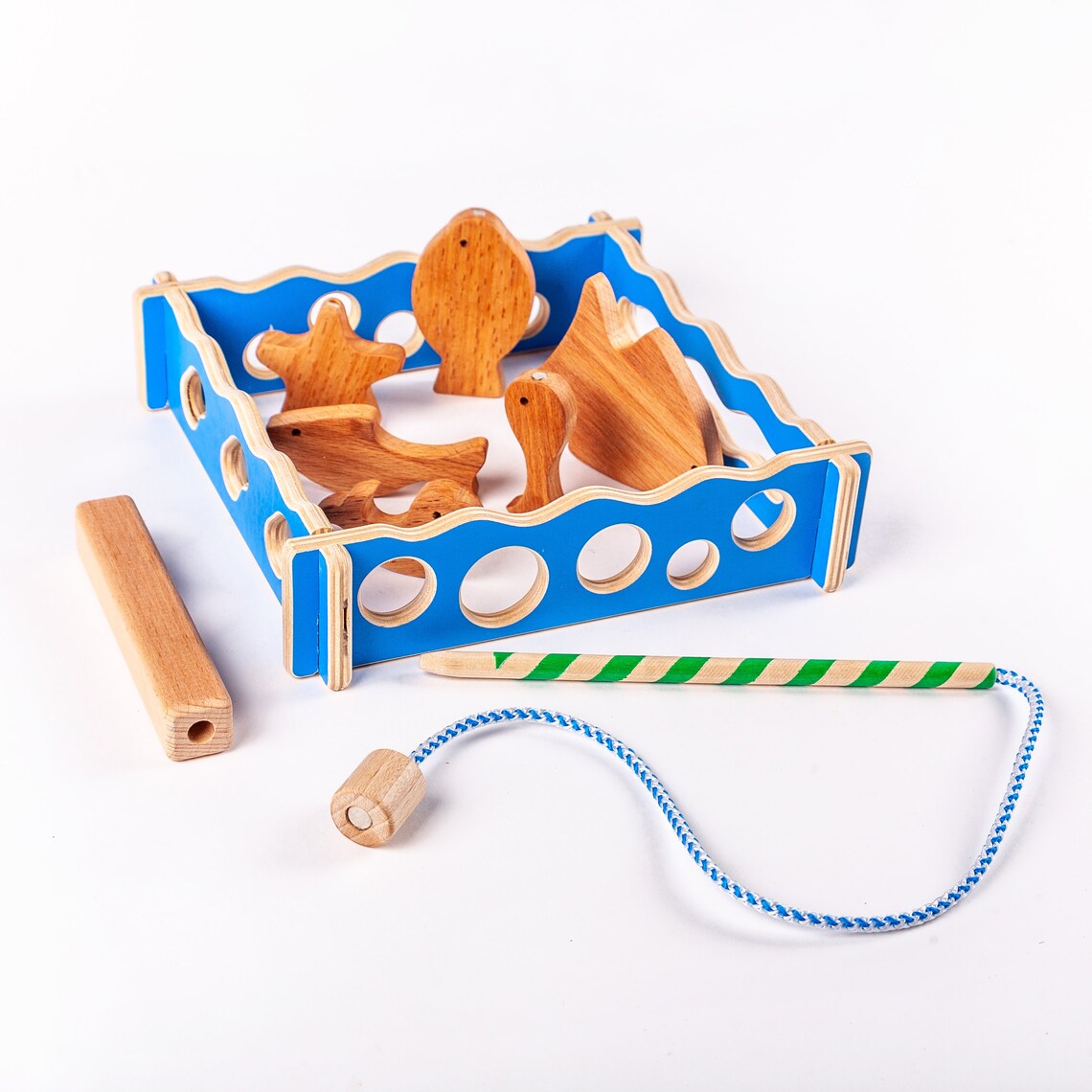 fishing game rod with play toy for girl boy Etsy