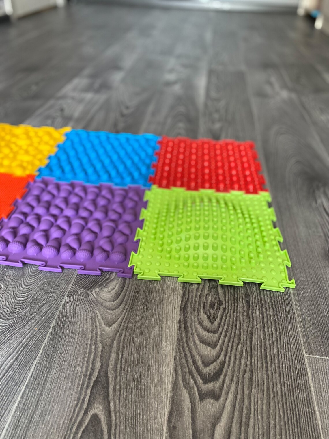 Sensory steps Kids Puzzle Baby Play mat set RAINBOW 7 Etsy