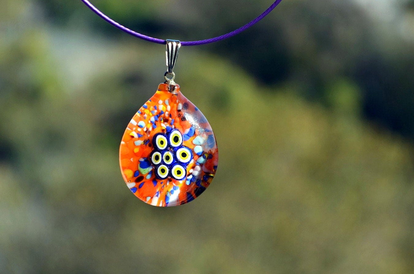 Evil Eye Glass Pendant Murano Glass Evil Eye Pendant Lamp Etsy