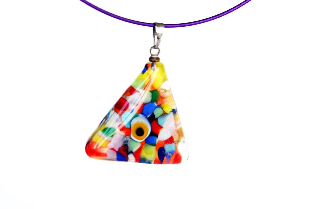 Evil Eye Glass Pendant Murano Glass Evil Eye Pendant Lamp Etsy
