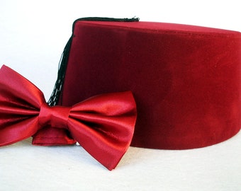 Doctor Who Fez And Bow Tie - Eleventh Doctor Matt Smith Fez - Doctor Who Bow Tie - 11. Doctor Time Lord Doctor Who Fez Bow Ties Are Cool