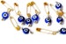 Evil Eye Safety Pins Wedding invitation Favor Supplies Beads With Pin - Ojo Beads, Blue Evil Eye Beads With Hook Nazar Baby Shower Supplies 