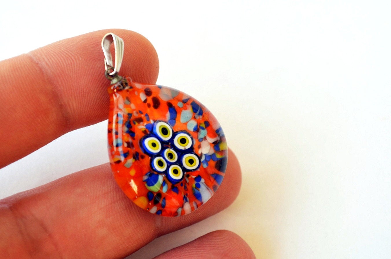 Evil Eye Glass Pendant Murano Glass Evil Eye Pendant Lamp Etsy