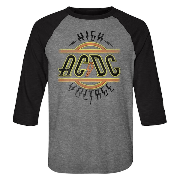 ACDC High Voltage Raglan Rock and Roll Music Shirt